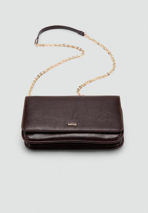 MANGO - Corina crossbody bag - dark red