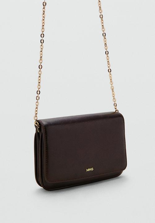 MANGO - Corina crossbody bag - dark red