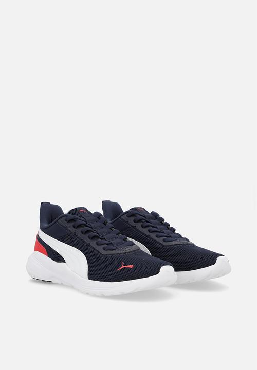 PUMA - Anzarun 2 Lite Sliptech Jr - Puma Navy-Puma White-For All Time Red