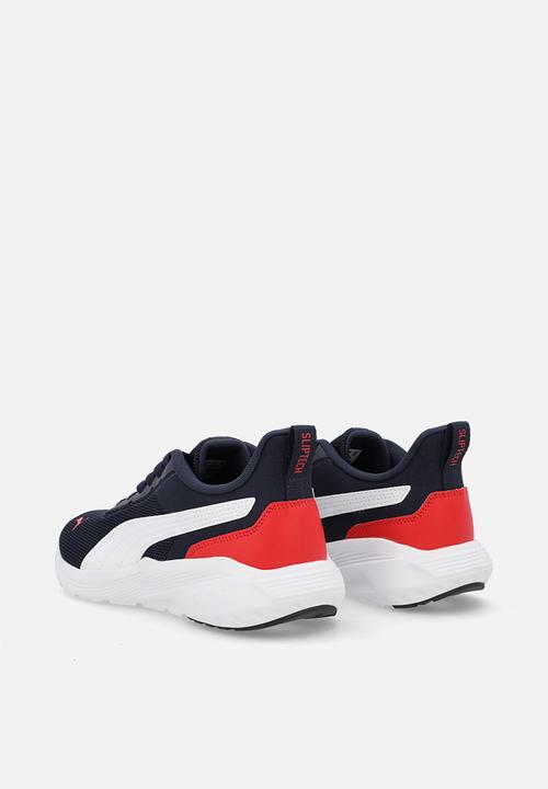 PUMA - Anzarun 2 Lite Sliptech Jr - Puma Navy-Puma White-For All Time Red