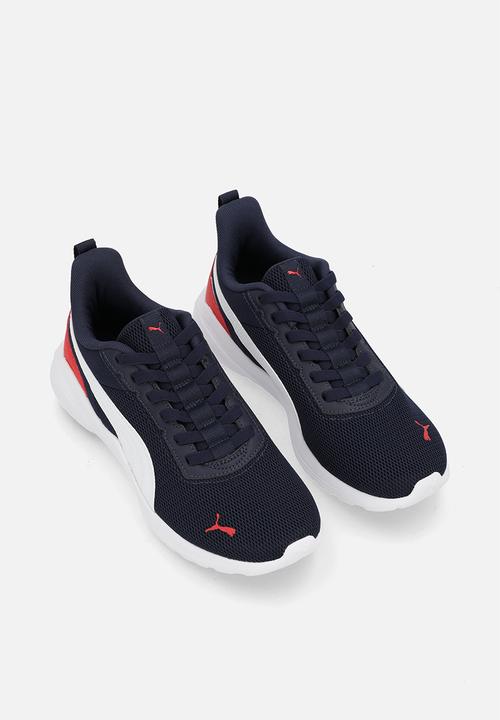 PUMA - Anzarun 2 Lite Sliptech Jr - Puma Navy-Puma White-For All Time Red