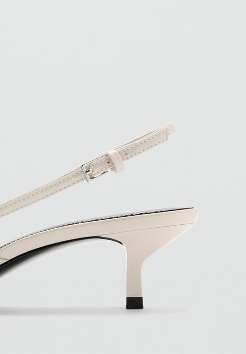 MANGO - Pocket stiletto slingback heel - light beige