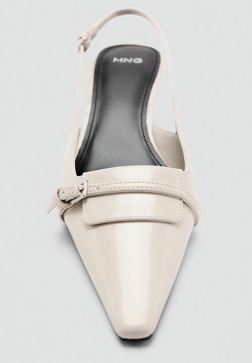 MANGO - Pocket stiletto slingback heel - light beige