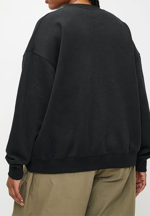 Cotton On - Plus Plush Crew Sweatshirt - Black