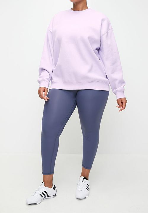 Cotton On - Plus Plush Crew Sweatshirt - Pastel Lilac