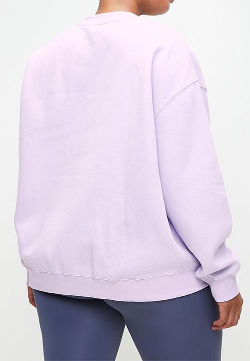 Cotton On - Plus Plush Crew Sweatshirt - Pastel Lilac