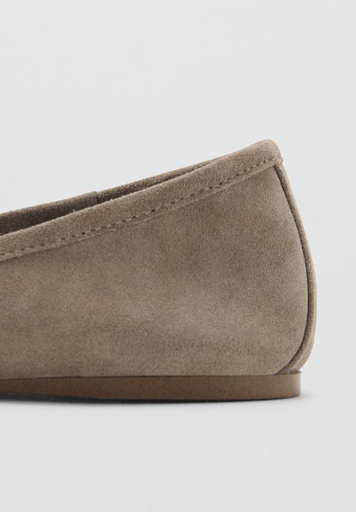 MANGO - Plano1 suede pump - light/pastel brown