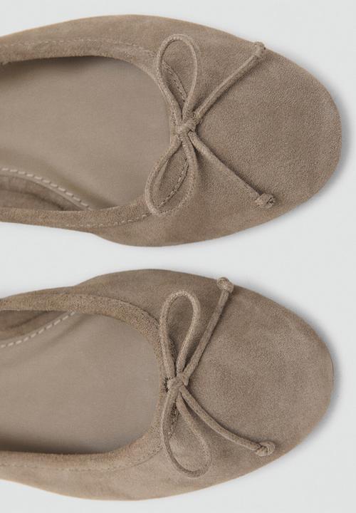 MANGO - Plano1 suede pump - light/pastel brown