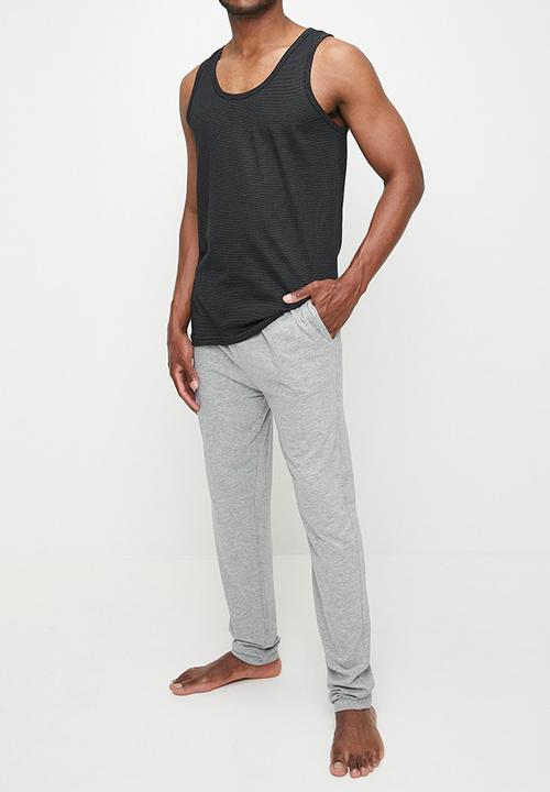 Jockey - 2Pk Eyelet Vests - Black/Grey 