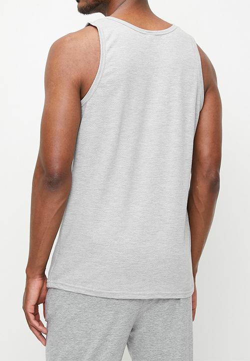 Jockey - 2Pk Eyelet Vests - Black/Grey 