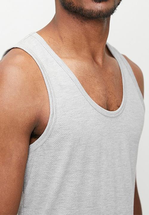 Jockey - 2Pk Eyelet Vests - Black/Grey 