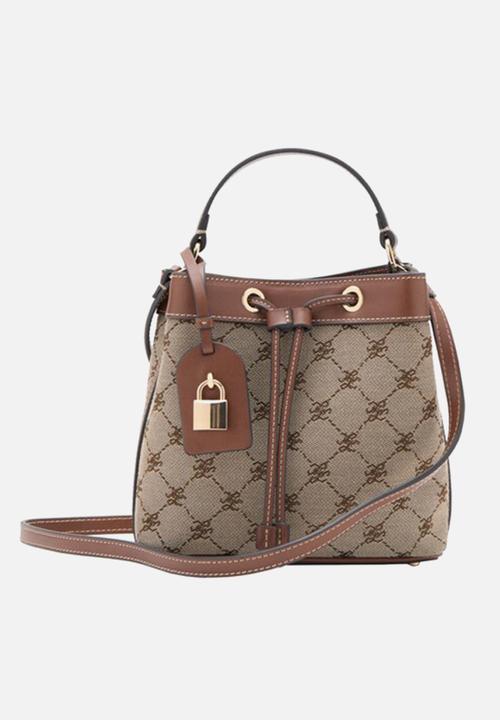 MANGO - Denizt bucket bag - medium brown