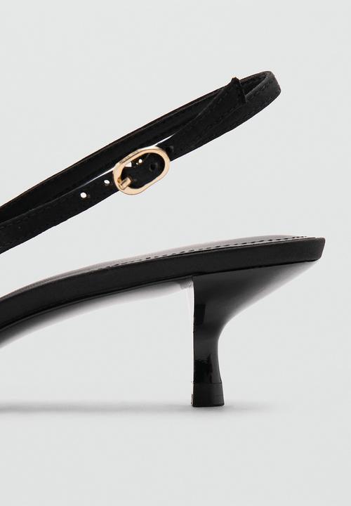 MANGO - Zalo slingback heel - black