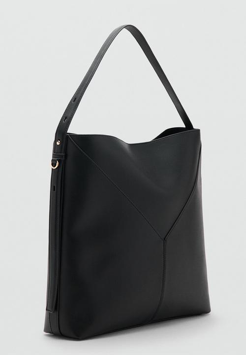 MANGO - Cortado tote bag - black