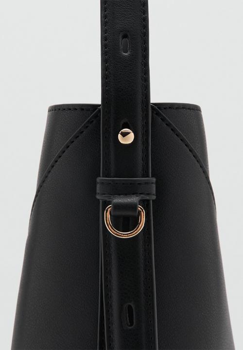 MANGO - Cortado tote bag - black