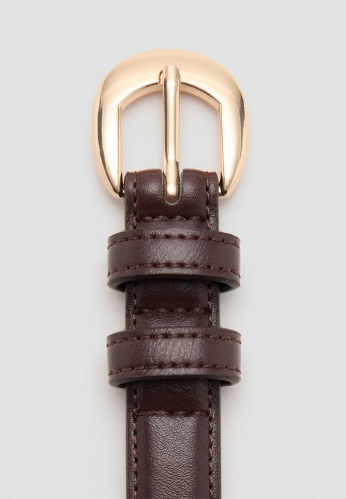MANGO - Belt Nicola - Dark Brown