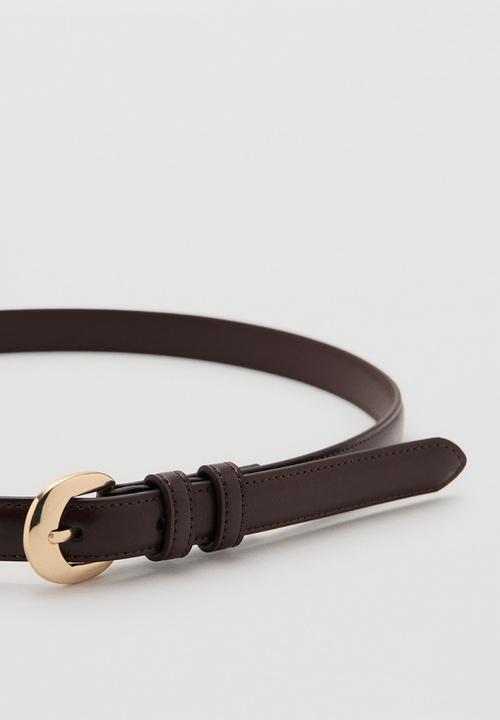 MANGO - Belt Nicola - Dark Brown