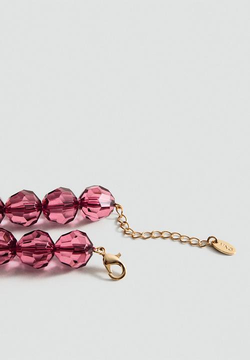 MANGO - Felicia necklace - light pink