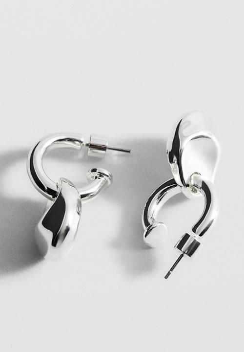 MANGO - Elena earrings - silver