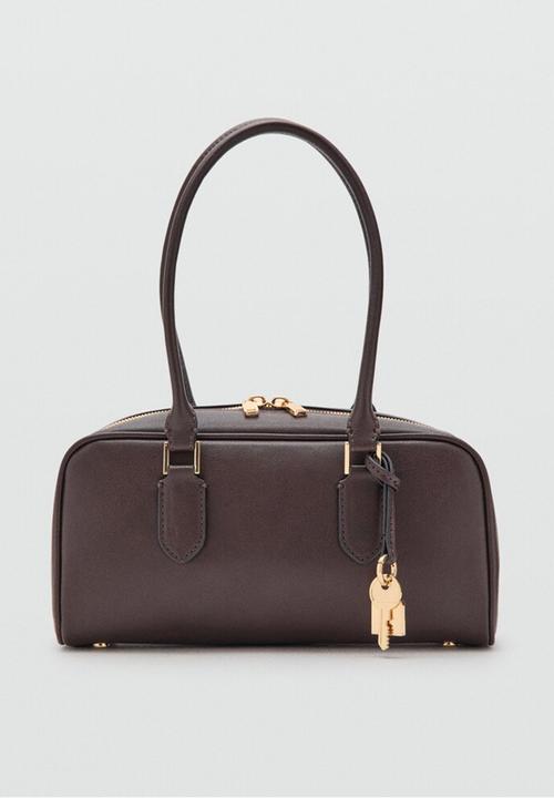 MANGO - Cadiz bowling bag - dark brown