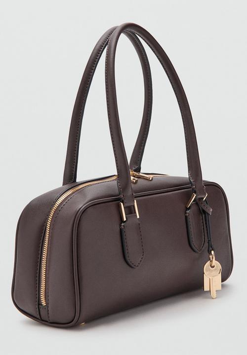 MANGO - Cadiz bowling bag - dark brown