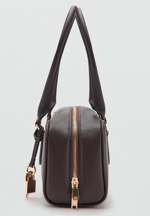 MANGO - Cadiz bowling bag - dark brown