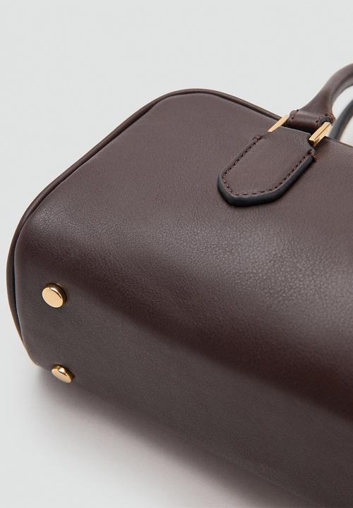 MANGO - Cadiz bowling bag - dark brown