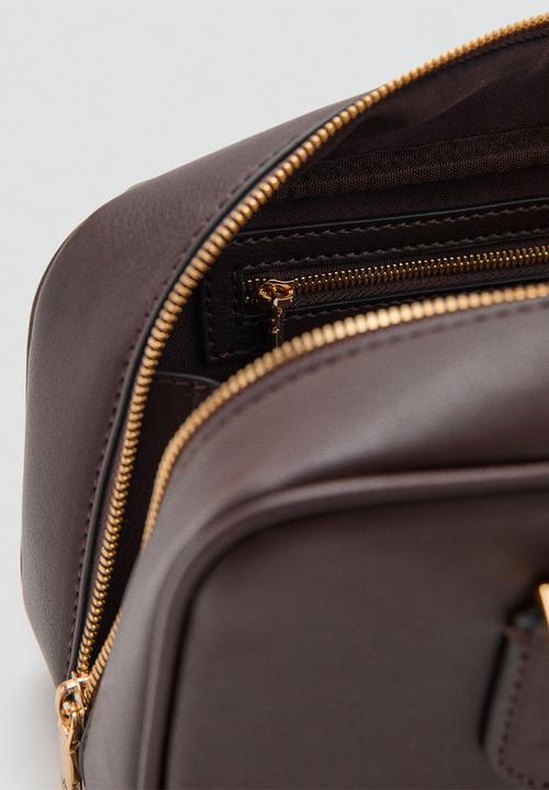 MANGO - Cadiz bowling bag - dark brown