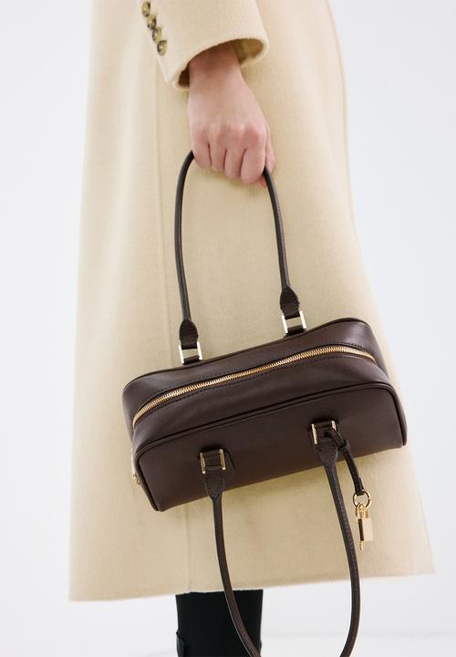 MANGO - Cadiz bowling bag - dark brown