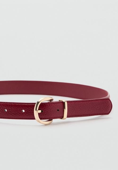 MANGO - Laminas belt - red