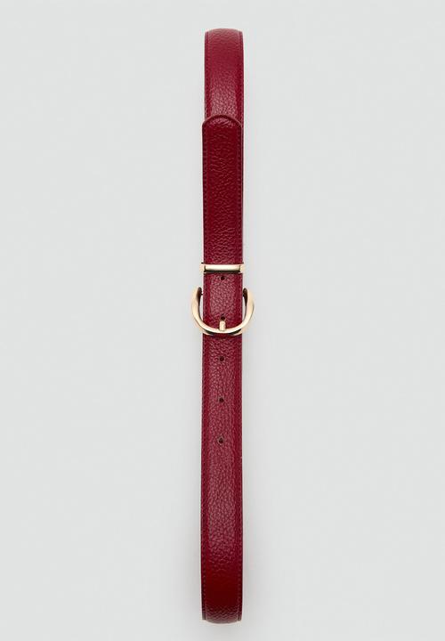 MANGO - Laminas belt - red