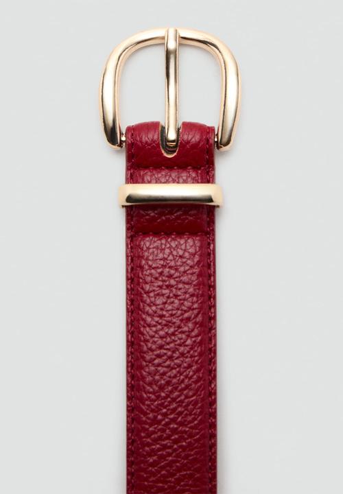 MANGO - Laminas belt - red