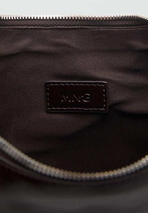 MANGO - Fortuna shoulder bag - dark brown