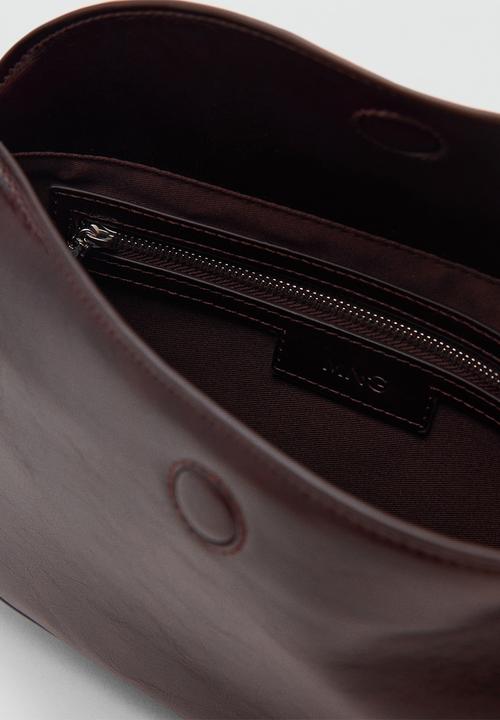 MANGO - Fortuna crossbody bag - dark brown