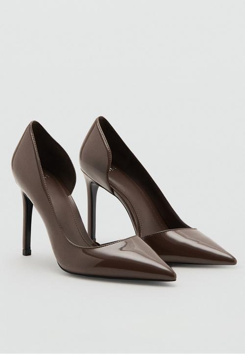MANGO - Audreybe stiletto court heel - dark brown