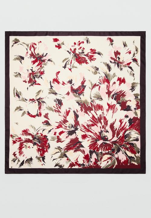 MANGO - Garo neckerchief - dark red