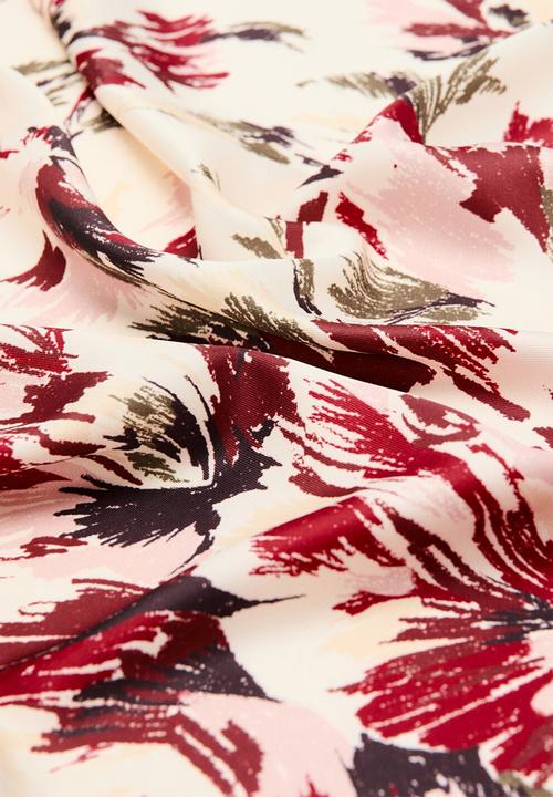 MANGO - Garo neckerchief - dark red