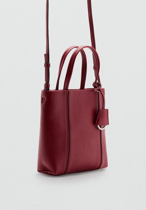 MANGO - Gracia tote bag - red