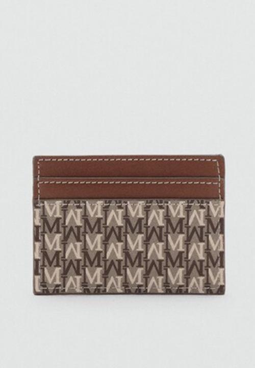 MANGO - Mch Burgos2  Card Holder - Medium Brown