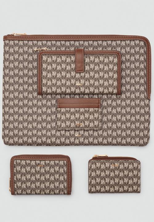 MANGO - Mch Burgos2  Card Holder - Medium Brown