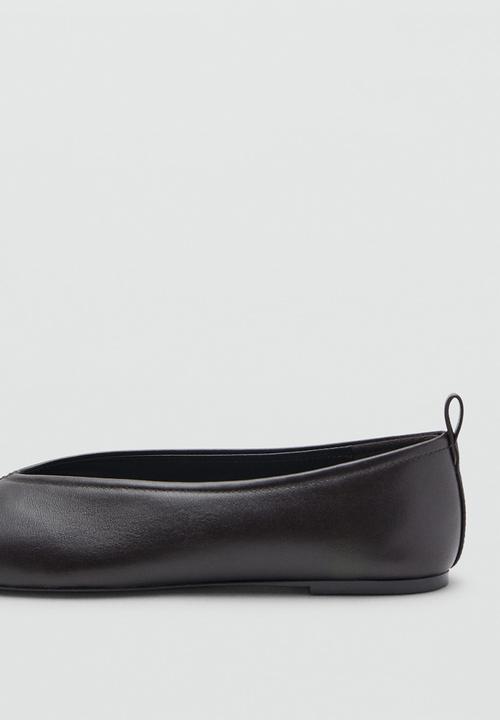 MANGO - Pulsa leather pump - dark brown