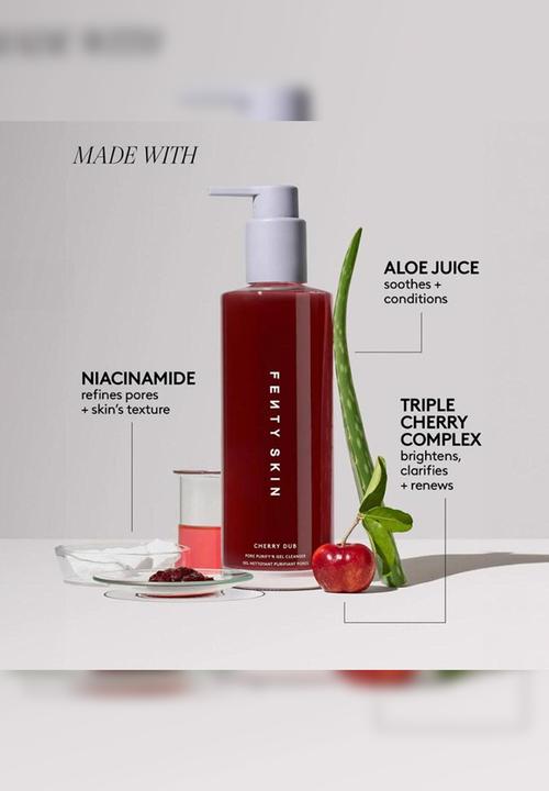 Fenty Beauty - Cherry Dub Pore Purify'r Gel Cleanser with Niacinamide + Aloe Juice