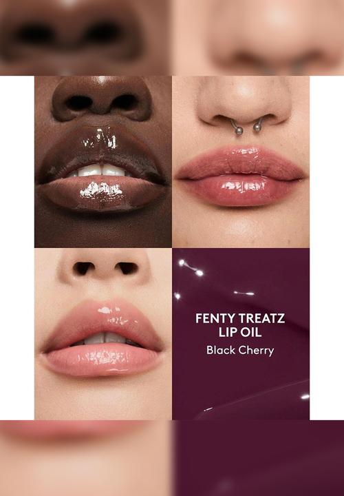 Fenty Beauty - Treatz Hydrating + Strengthening Lip Oil - Black Cherry