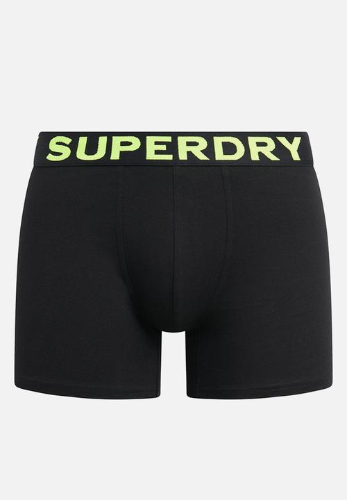 Superdry. - Boxer Triple Pack - Ath Grey Feeder/Black Stripe/Black
