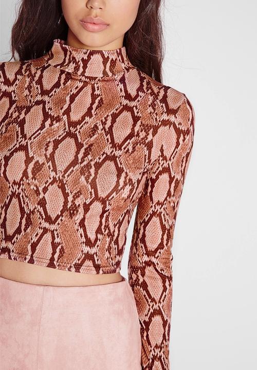 Missguided - Turtle neck crop top
