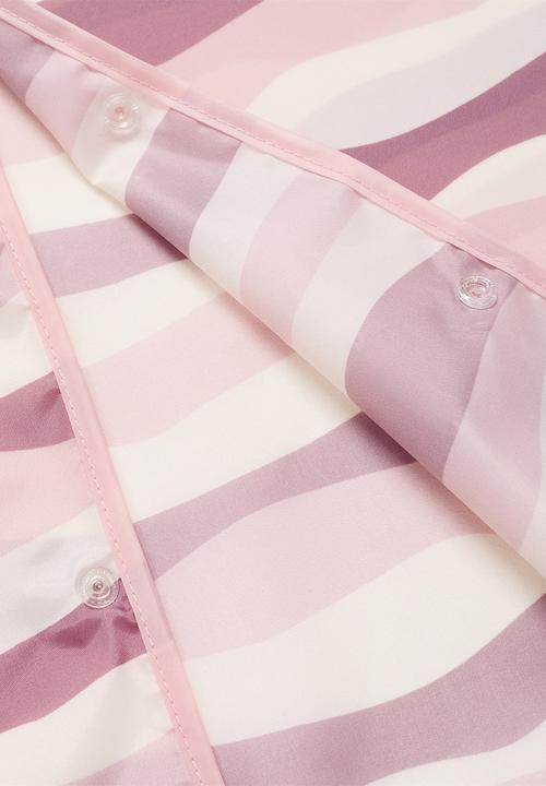 MANGO - Raincoat stripesx - light/pastel pink