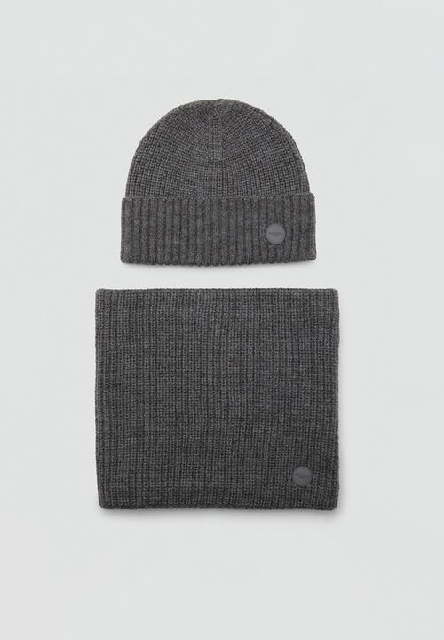 MANGO - Beanie CRAIG - Gray