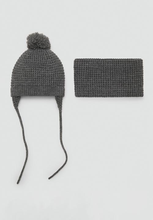 MANGO - Beanie IRON - Charcoal