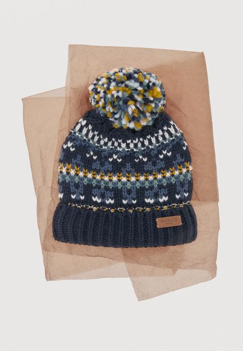 MANGO - Beanie WINTER - Navy