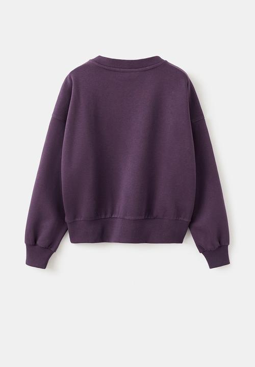 MANGO - Sweatshirt COPEN - Dark Purple